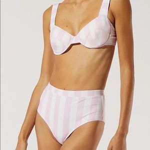 Solid & Striped lilo set in cotton candy stripe M BOTTOMS ONLY